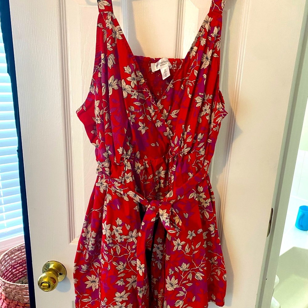 Motherhood Maternity 2X Tie-Front Top